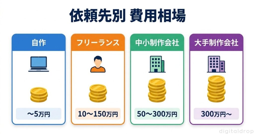 依頼先別 費用相場カード
