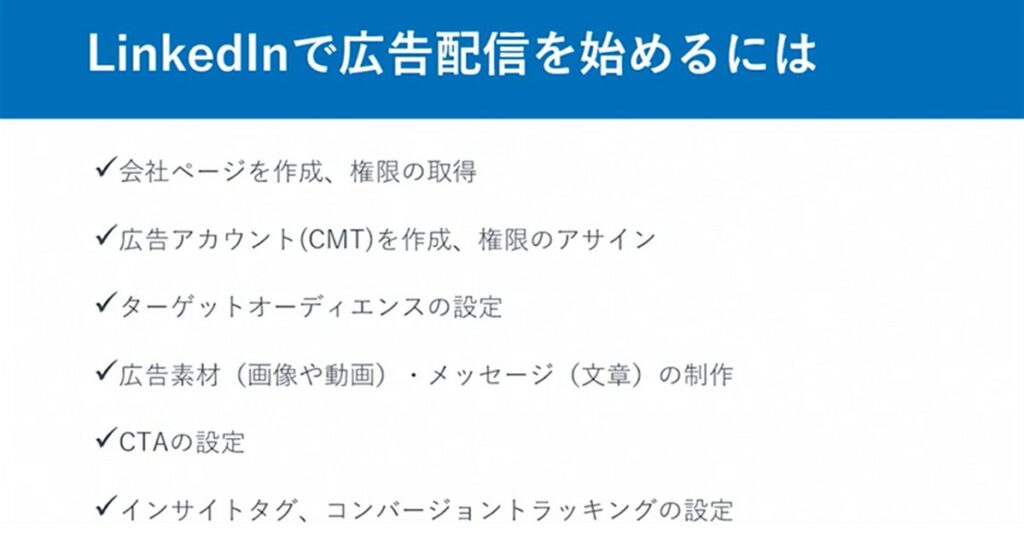 LinkedIn広告の7ステップ