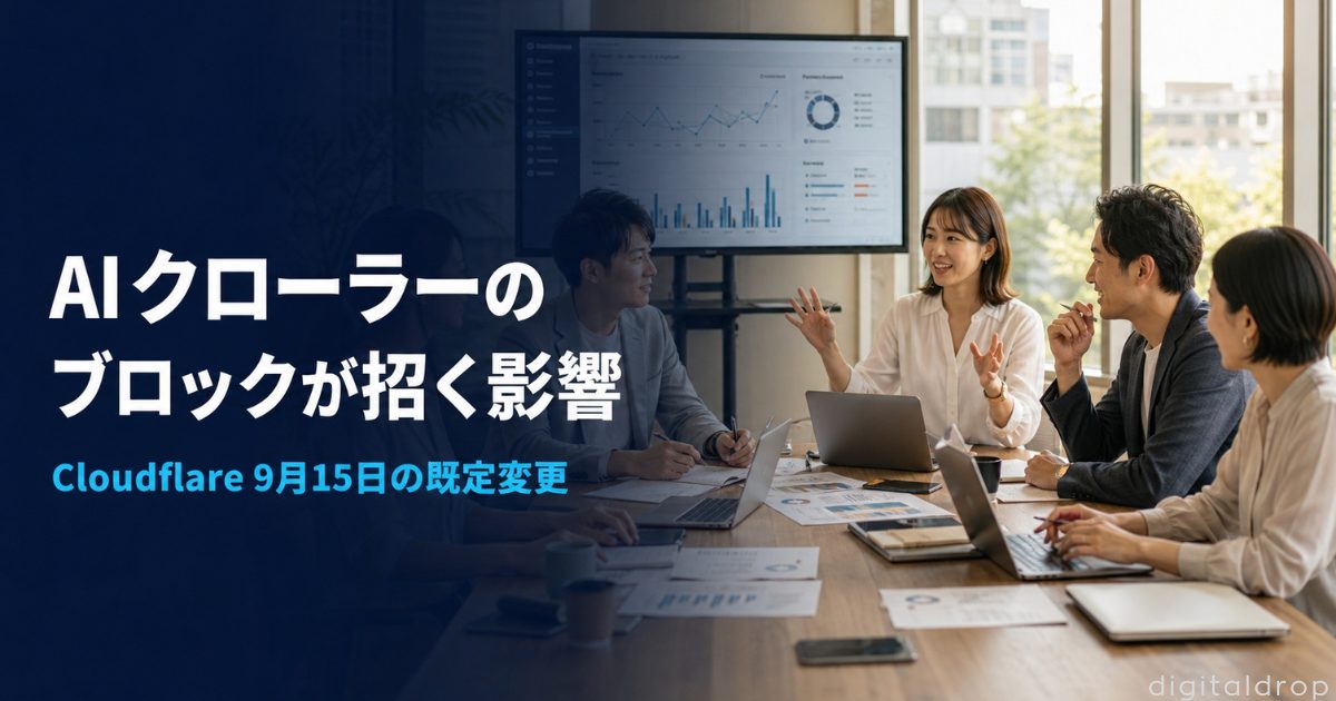 AIクローラー ブロック 影響