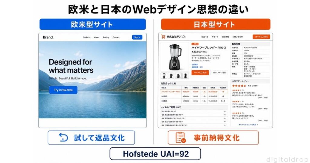 構造的ギャップ1｜情報消費行動とWebデザイン思想の違い