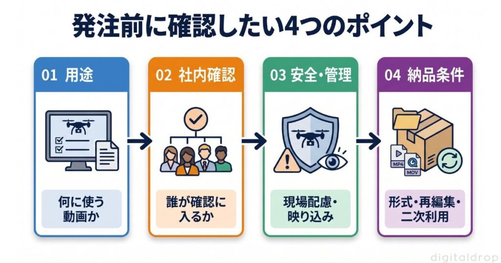 発注前チェックリスト｜社内確認・安全・権利・納品条件
